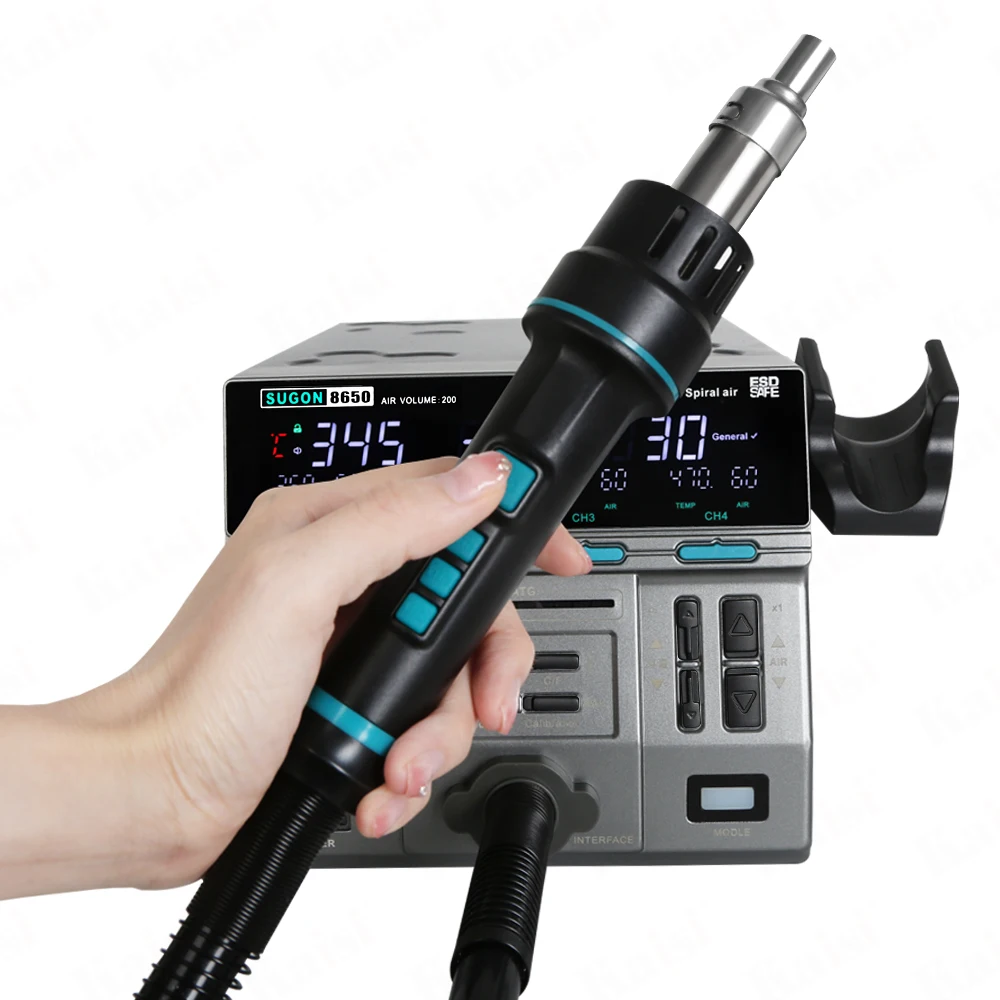 Hot Air Rework Station - Stacja lutownicza SUGON 8650 Opalarka na