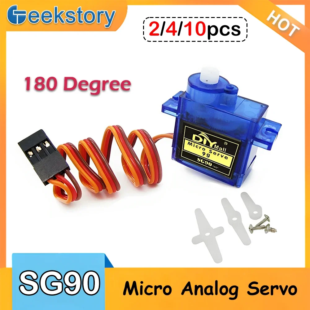 Servo Motor Sg90 - 2/4/10szt SG90 Serwomotor 9G Micro Servo