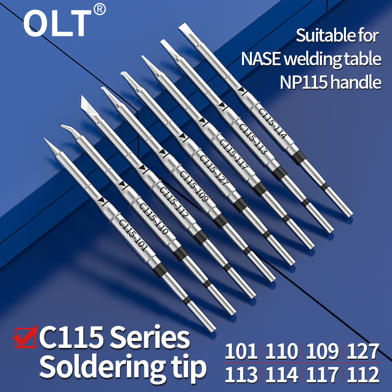 Smd Solder Paste - Końcówka lutownicza C115 C115-105/125/117/113/114/112/109/127/101/110/120/107 do stacji
