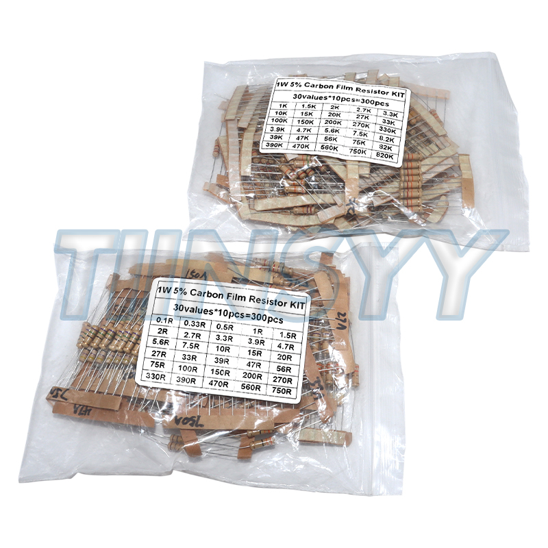 Diy Electronics Components Kit - Zestaw rezystorów 300 szt. 1W 5%