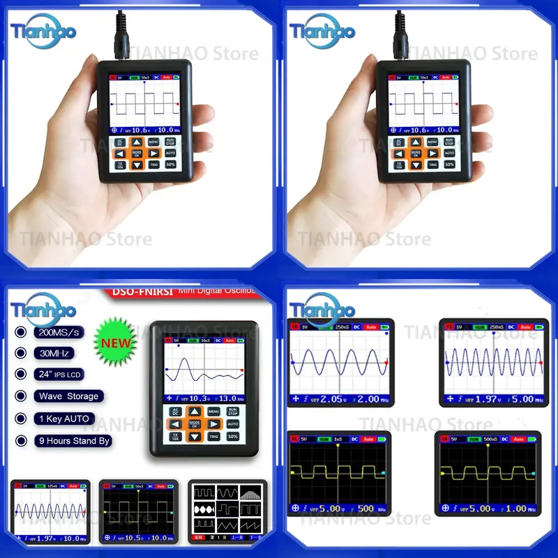 Oscilloscope Dso Mini - Przenośny, ręczny, cyfrowy oscyloskop DSO o