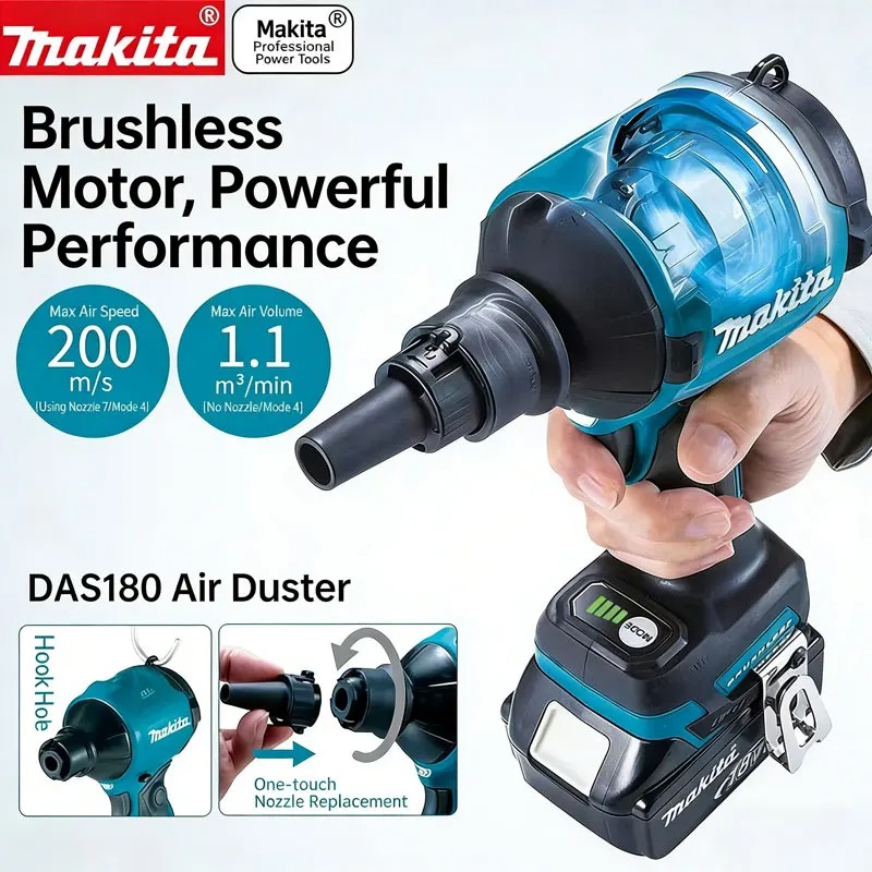 Diy Electronics Workshop - Makita DAS180 18V Bezszczotkowy, akumulatorowy pistolet