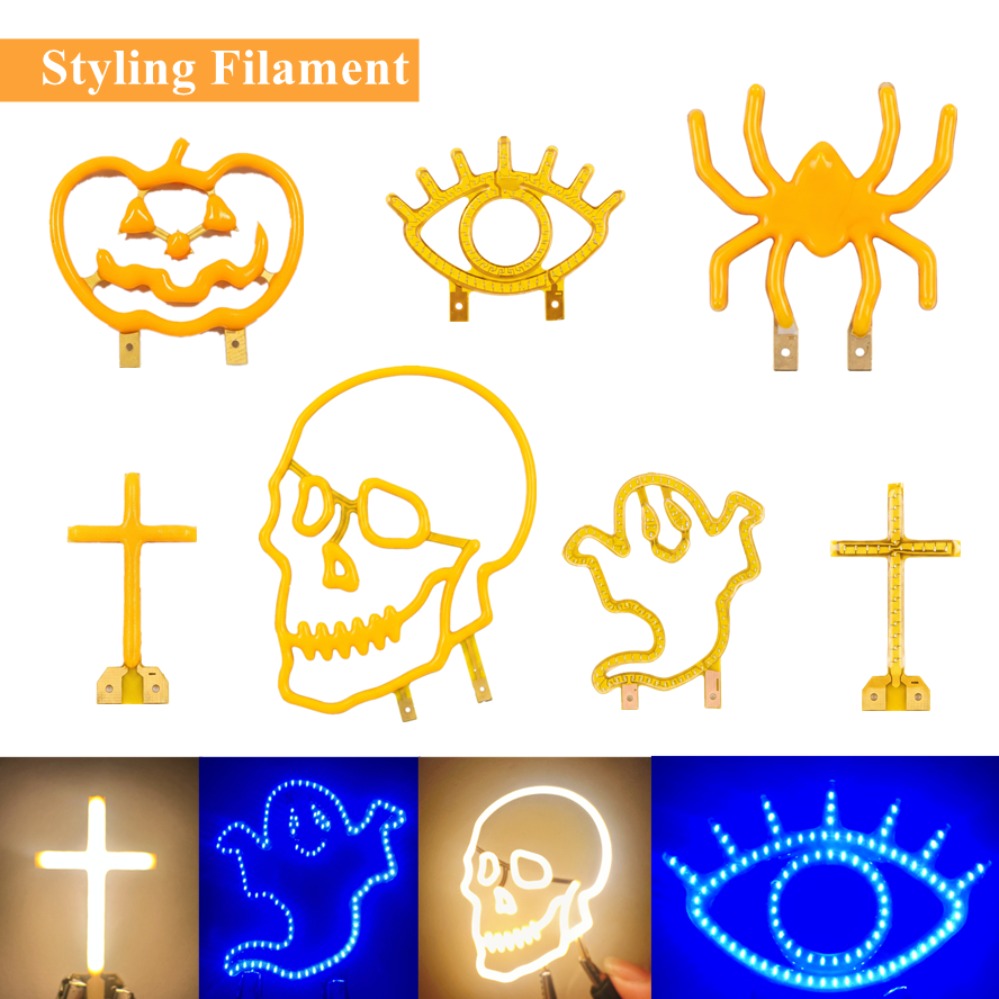 Diy Halloween Electronics - 1/2 szt. 3V LED Filament Emitting