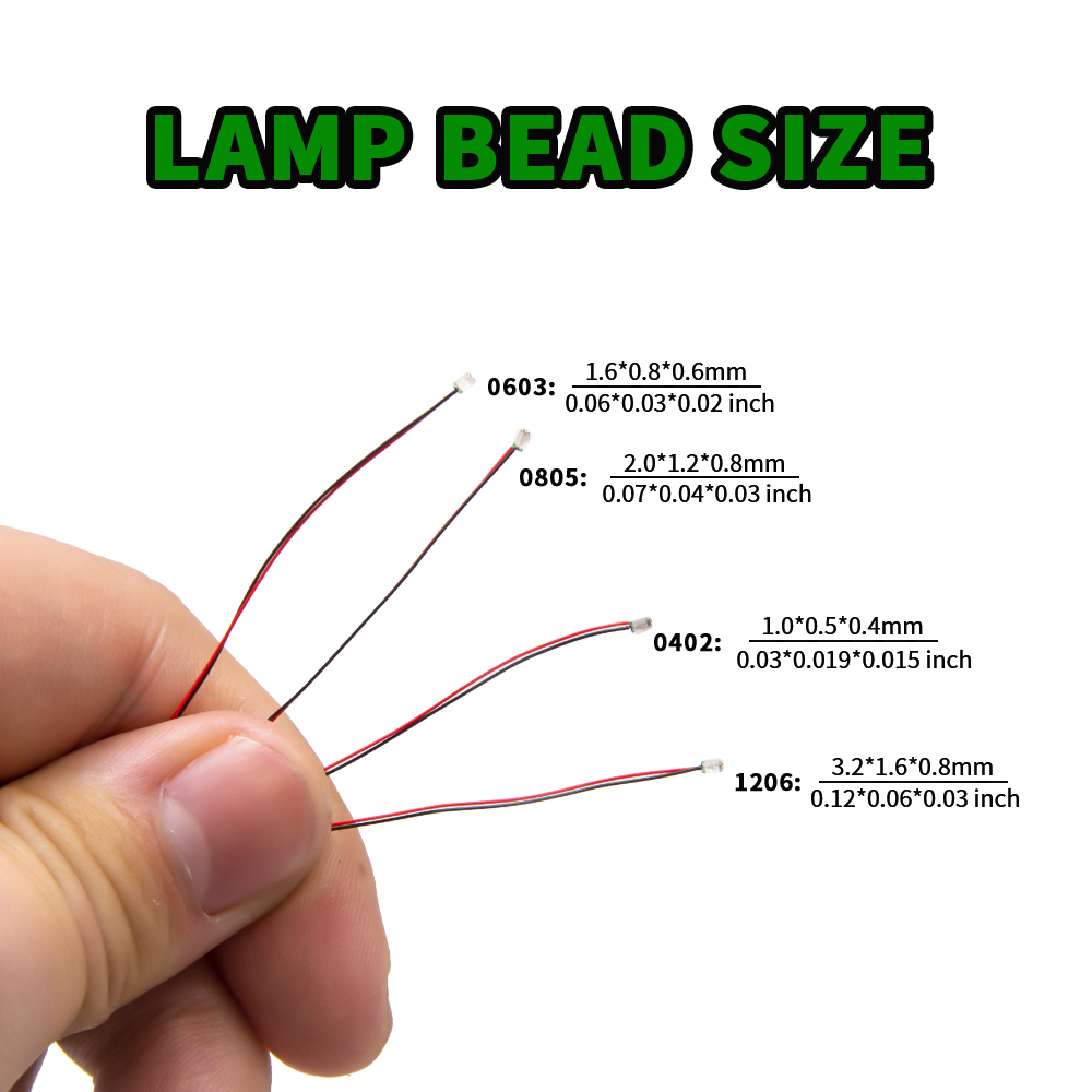 Diy Electronics Components Kit - 10 sztuk/zestaw Mikro LED Lampki Chipowe