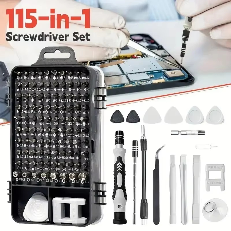 Diy Electronics Components Kit - Zestaw precyzyjnych śrubokrętów 115 w 1