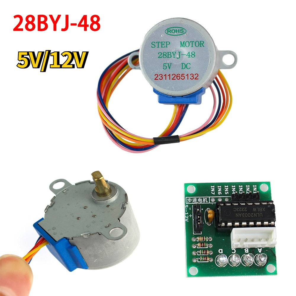 Arduino Diy Electronics - Zestaw silnika krokowego 28BYJ-48 5V/12V 4-fazowy