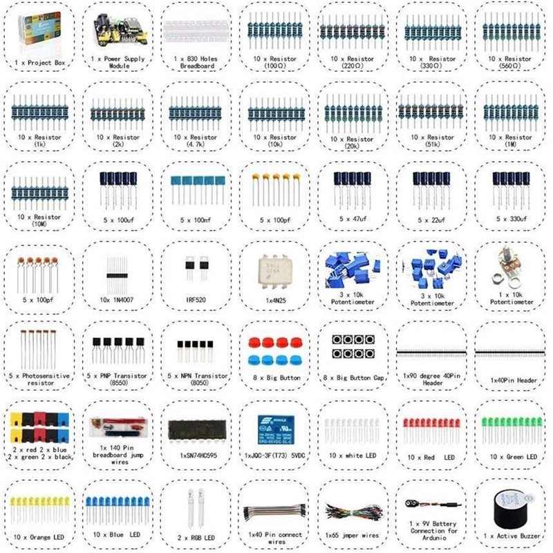 Nowy Zestaw Elektronicznych Ko – Diy Electronics Components Kit recenzja i cena