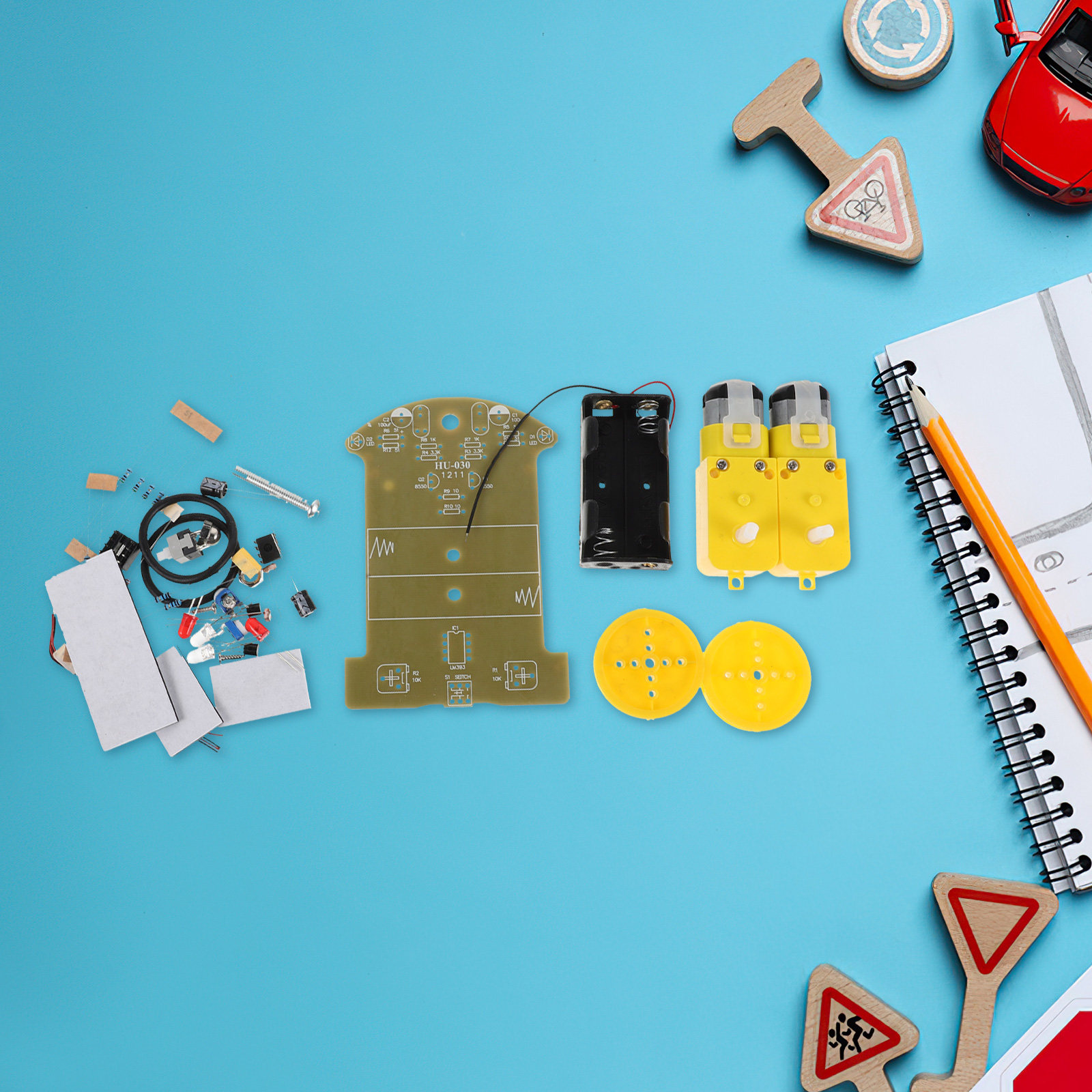 Zestaw robota śledzącego linię – Diy Electronics For Beginners recenzja i cena
