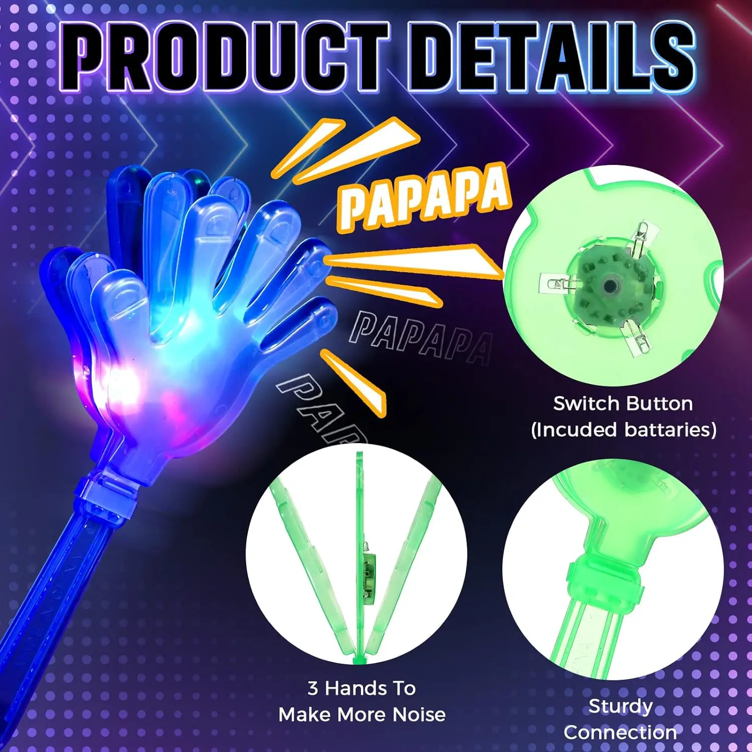 12szt Klapki ręczne Rozświetlo – Diy Halloween Electronics recenzja i cena