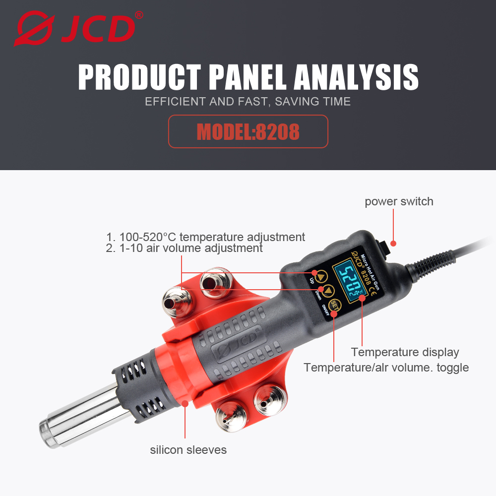 JCD 750W Micro Heat Gun Rework – Hot Air Rework Station recenzja i cena