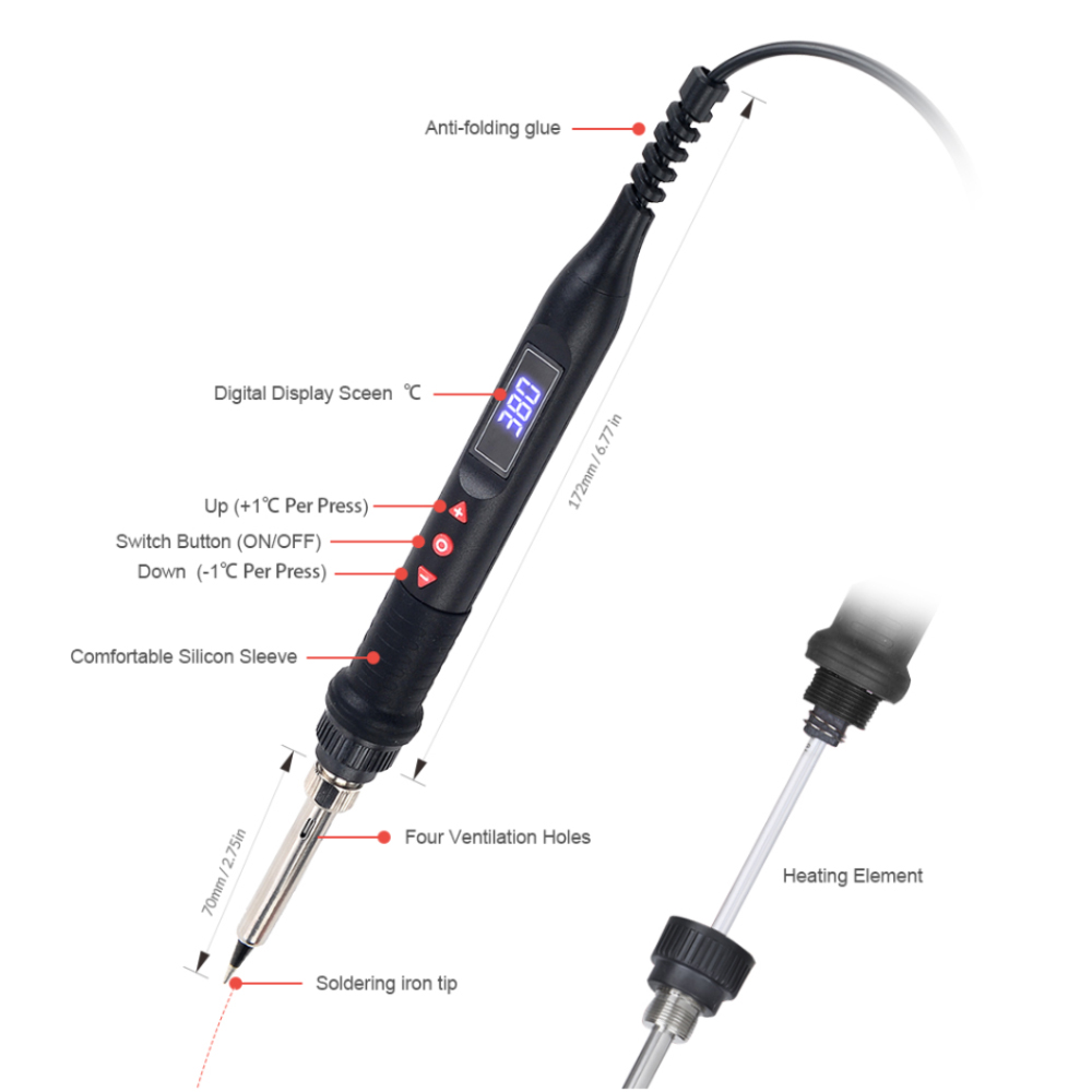 JCD 750W Micro Heat Gun Rework – Hot Air Rework Station recenzja i cena