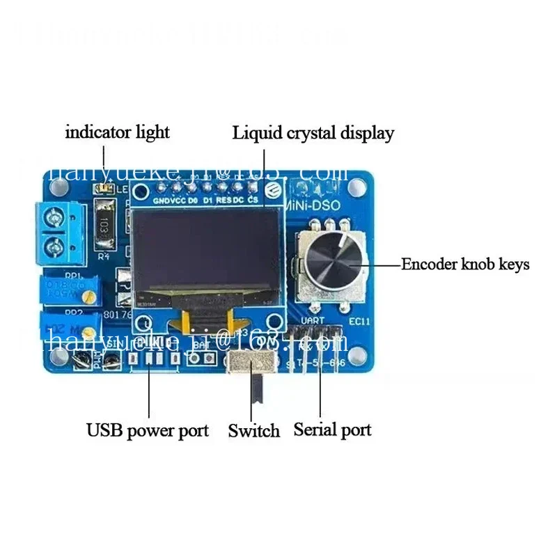 Zestaw mikrokontrolera STC8K8A – Oscilloscope Dso Mini recenzja i cena