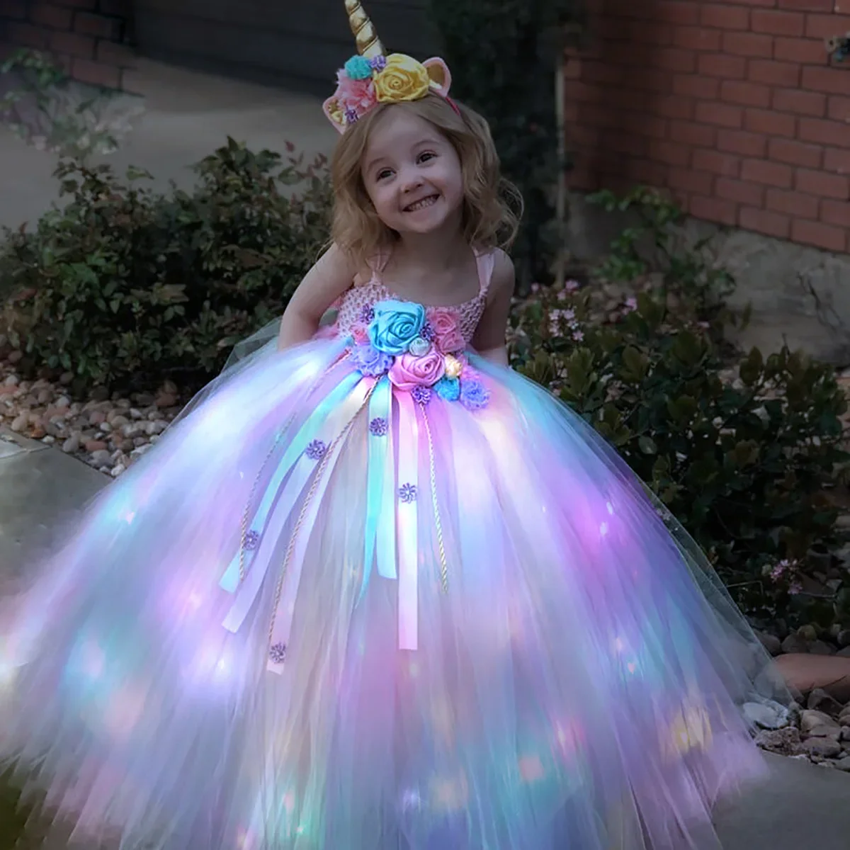 Gilrs Long LED Unicorn Tutu Dr – Diy Halloween Electronics recenzja i cena