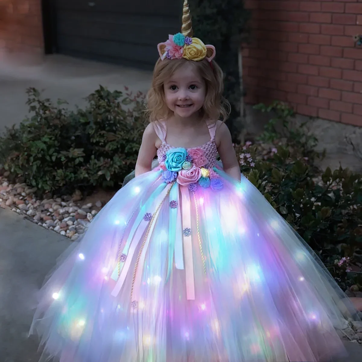 Gilrs Long LED Unicorn Tutu Dr – Diy Halloween Electronics recenzja i cena