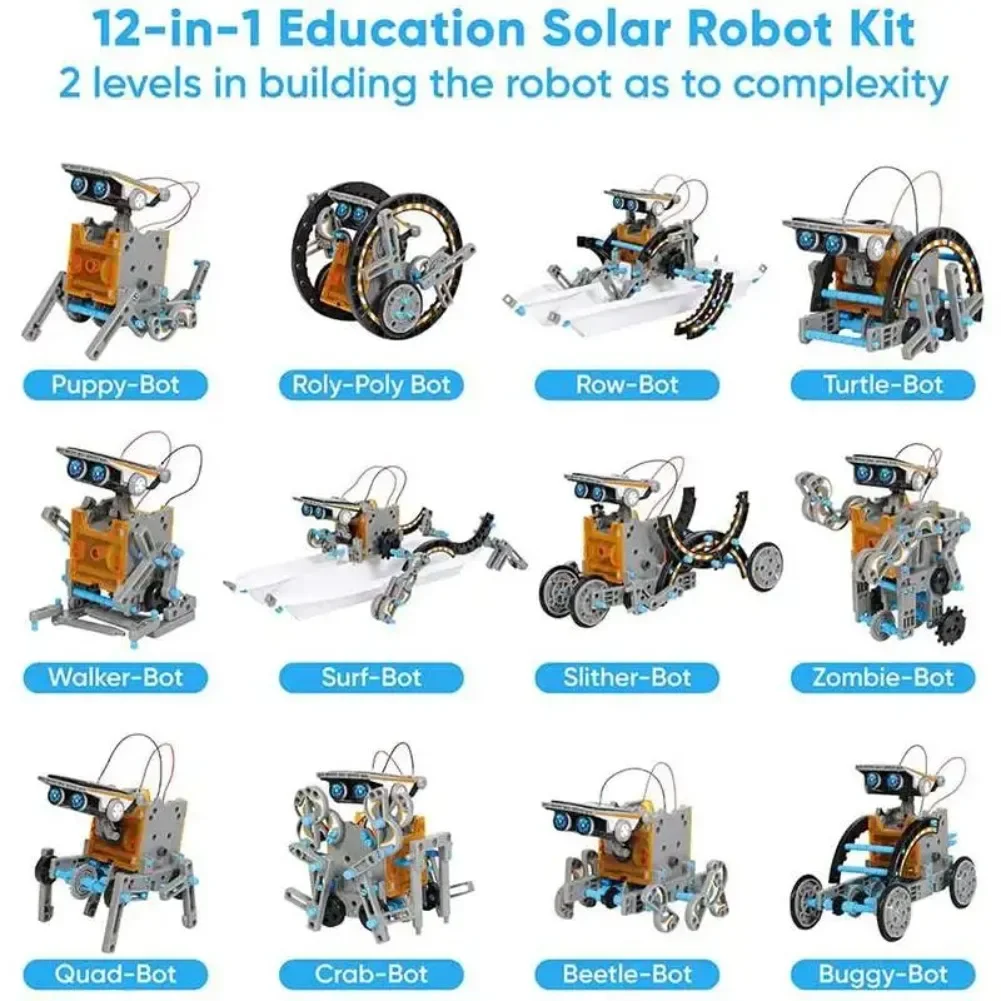 13 w 1 Robot zasilany energią  – Diy Electronics Components Kit recenzja i cena